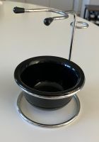 Rasier-Pinsel und Rasierer Ständer mit Wasser-Becken