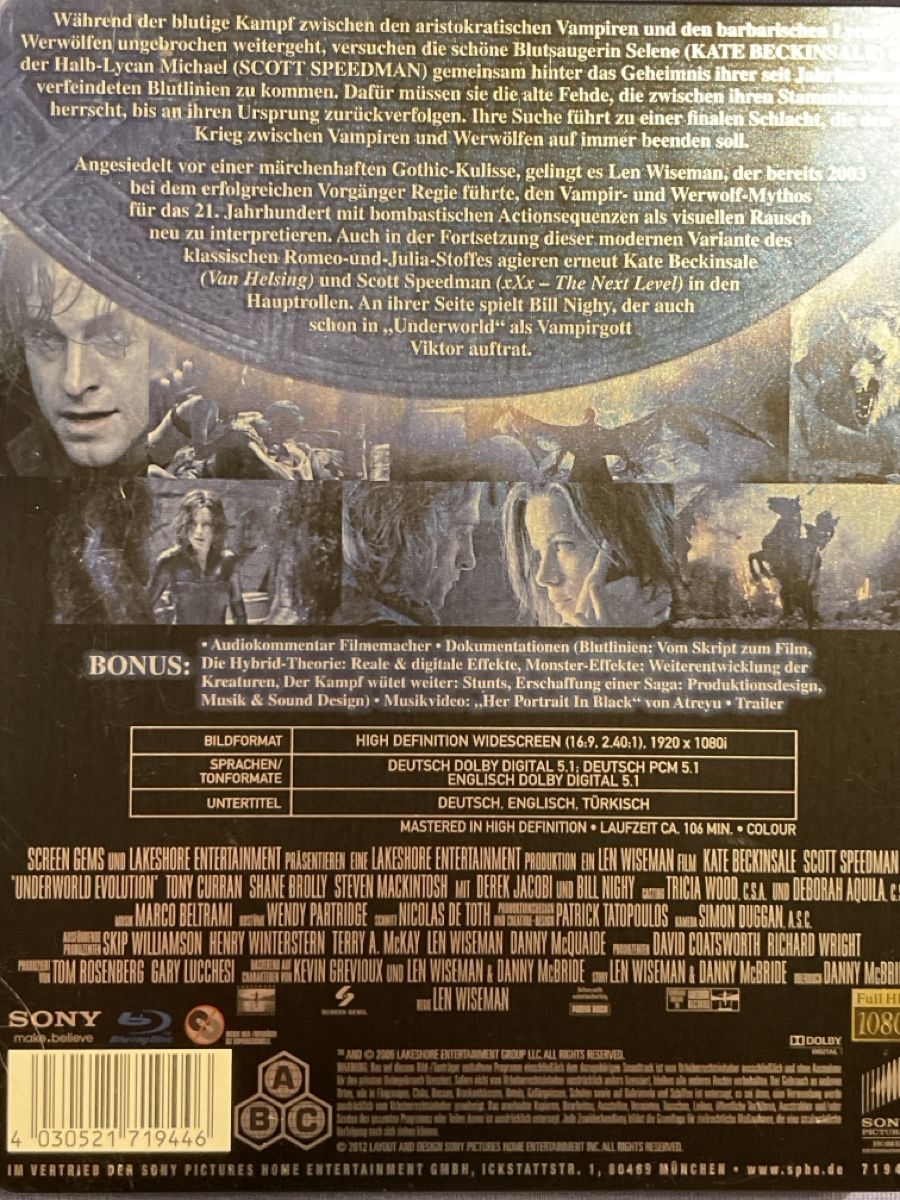 Tutti i DVDs: Underworld : Evolution (2006) Steelbook – Usato da Waldenburg venduto da Gonzo8 1