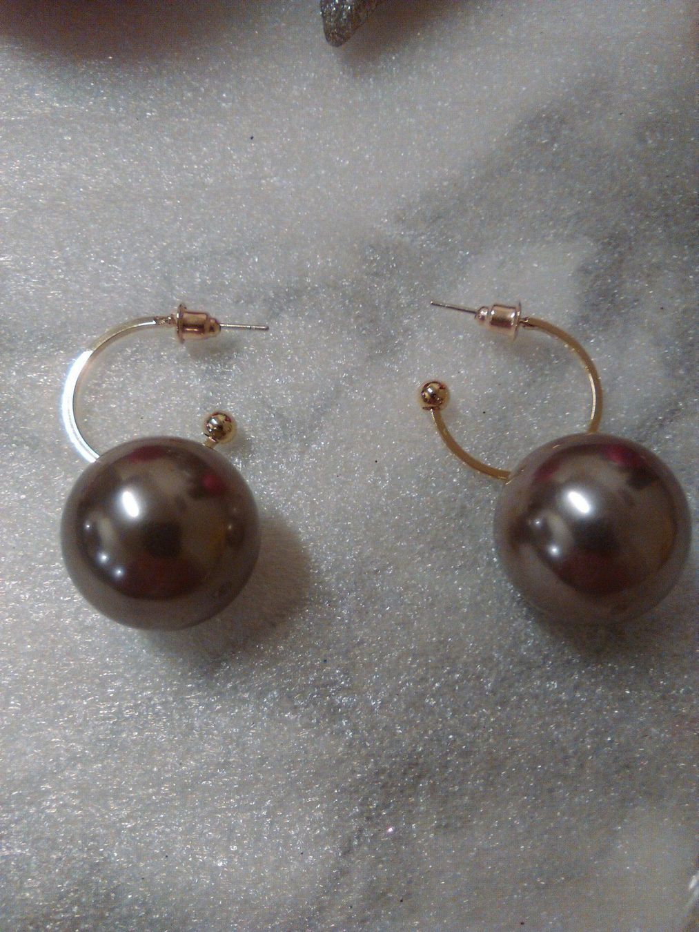 Orecchini pendenti & Orecchini a lobo: modeschmuck ohrringe mit grau perlen – Nuovo (secondo la descrizione) da Basel venduto da bijoutrie_4 3