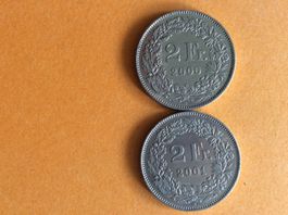 2 francs  2000  +  2001  Jolies