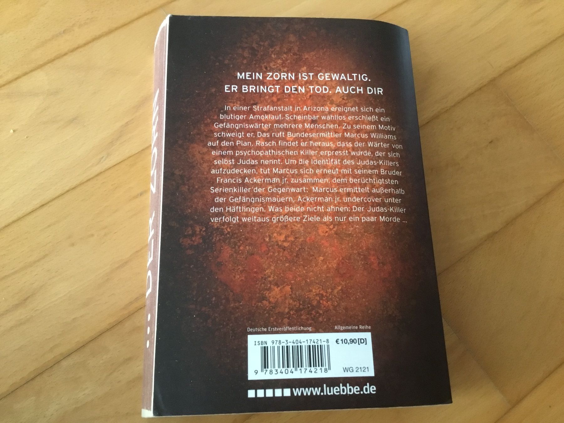 Libri: Ethan Cross - ich bin der Zorn – Usato da Kerzers venduto da Georges3210 1