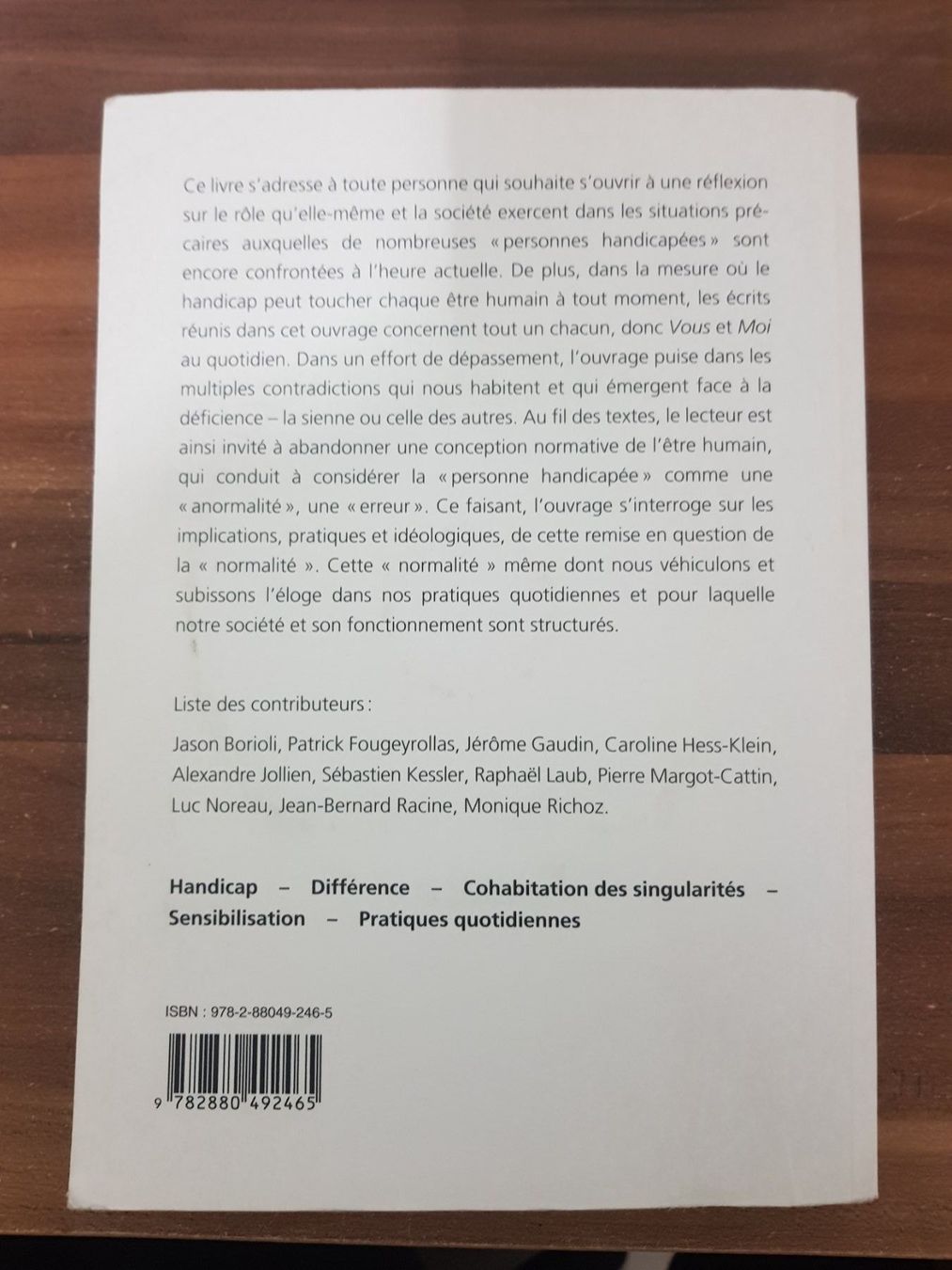 Libri: Livre + DVD Handicap : de la différence à la singularité – Usato da Estavayer-le-Lac venduto da Classic83 2