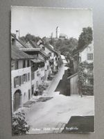 HALLAU - HOHLE GASSE MIT BERGKIRCHE