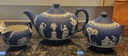 Wedgwood Teeservice, blau, Vintage, Sammlerstück!