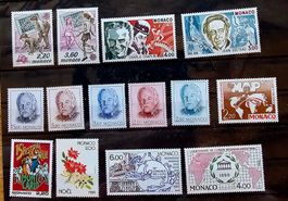 MONACO  timbres neufs ** ~1989