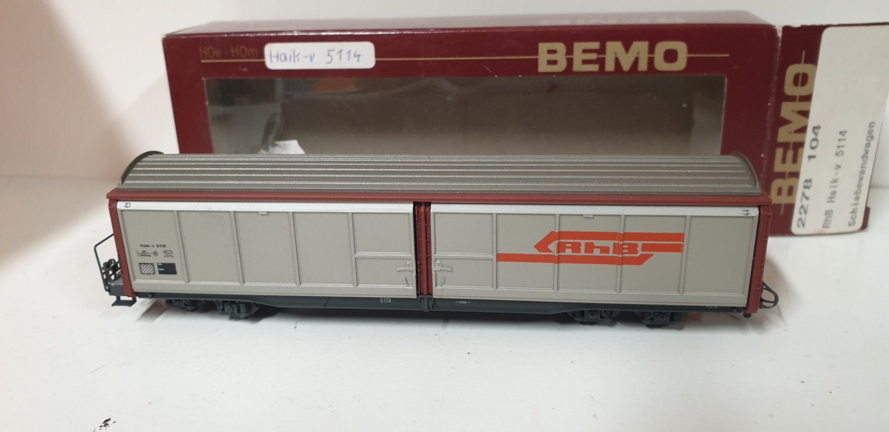 Bemo Modellini di ferrovie: Bemo RhB Schiebewandwagen 2278 104 – Usato da Geroldswil venduto da TopTrain54 5
