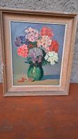 peinture à l'huile fleurs dans un vase