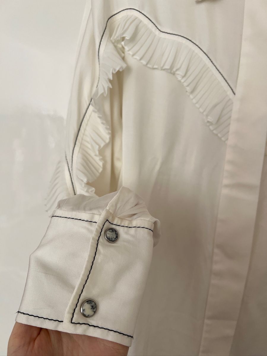 Sandro Camicette: LIKE NEW Sandro PURE VISCOSE Blouse, size 2 – Nuovo (secondo la descrizione) da Zürich venduto da SandroMaje 3