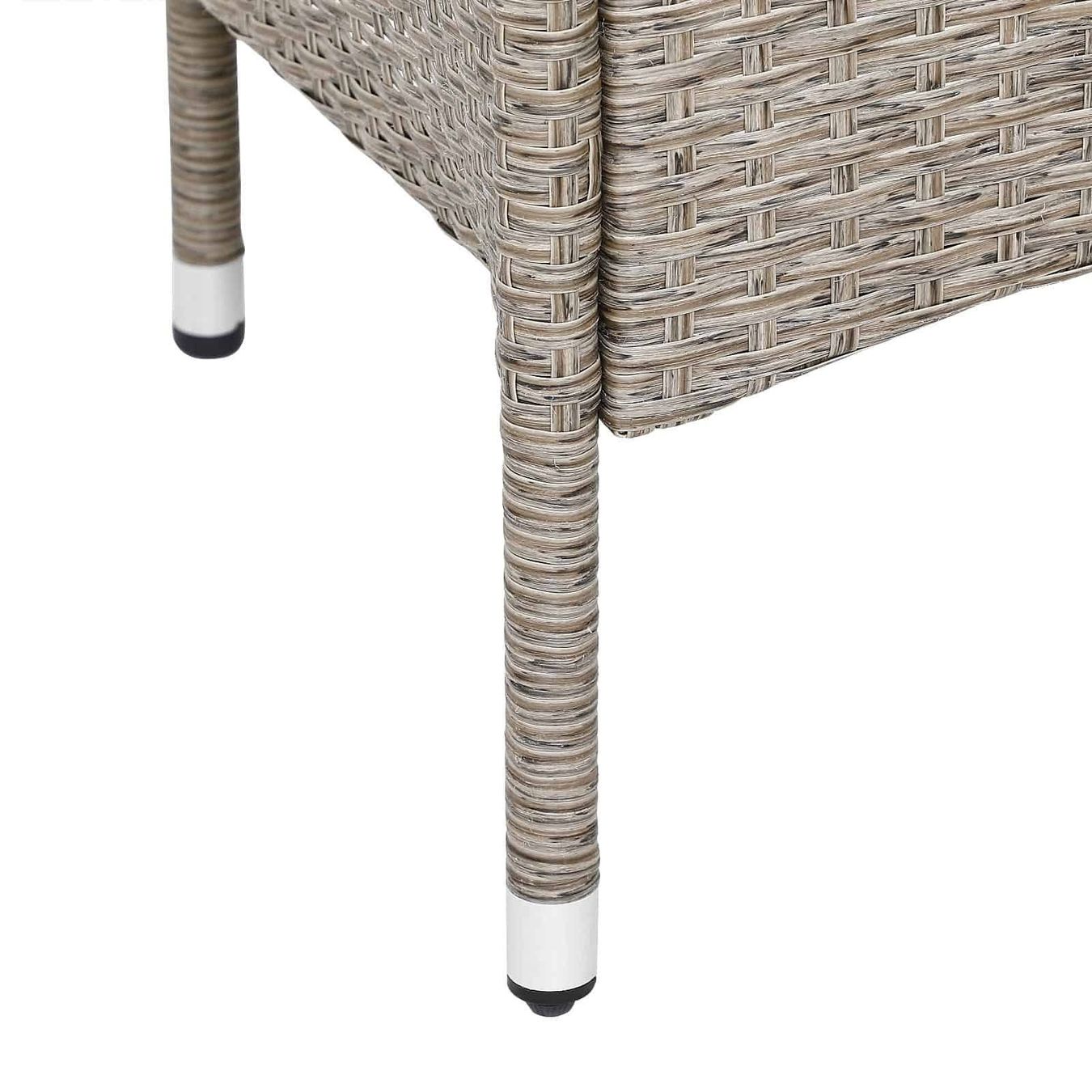 Set di tavolo e panche: Polyrattan Sitzgruppe 9 teilig - Beige – Nuovo e nell'imballaggio originale da Winterthur venduto da aredo 5