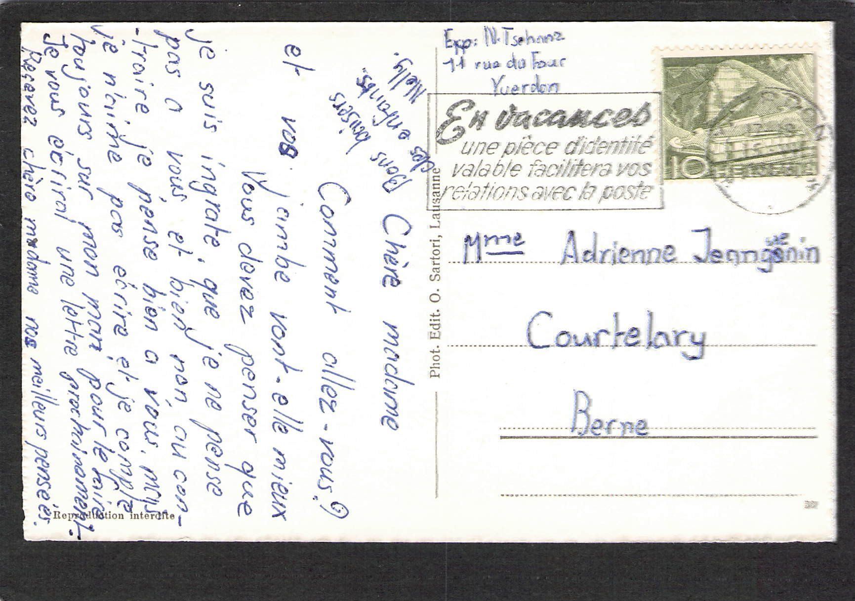 Cartoline postali: CP, Yverdon Place Pestalozzi – Usato da Reichenburg venduto da Pipo-67 1