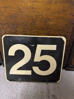 Vintage Emailschild Nummer 25/26, Top Deko für Haus!
