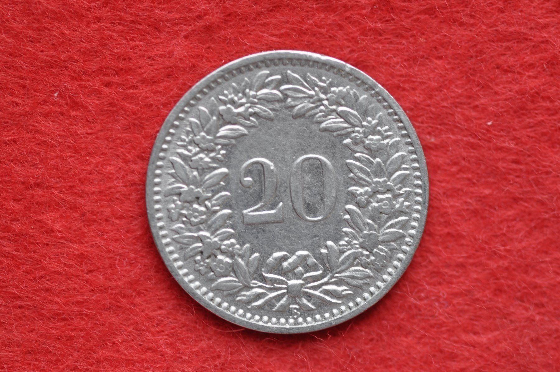 Tutti le monete: 20 rappen 1909 – Usato da Laupen BE venduto da Gufi57 1