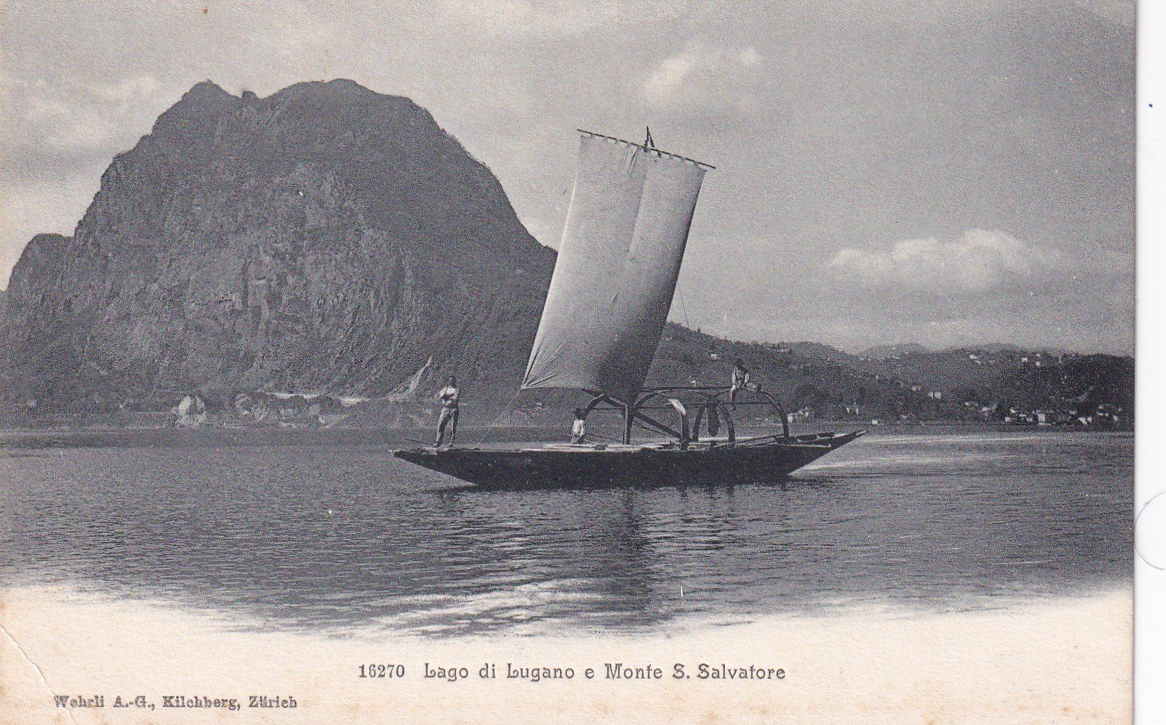 Cartoline postali: Lago di Lugano e Monte Salvatore – Usato da Cormoret venduto da Pascalll2001