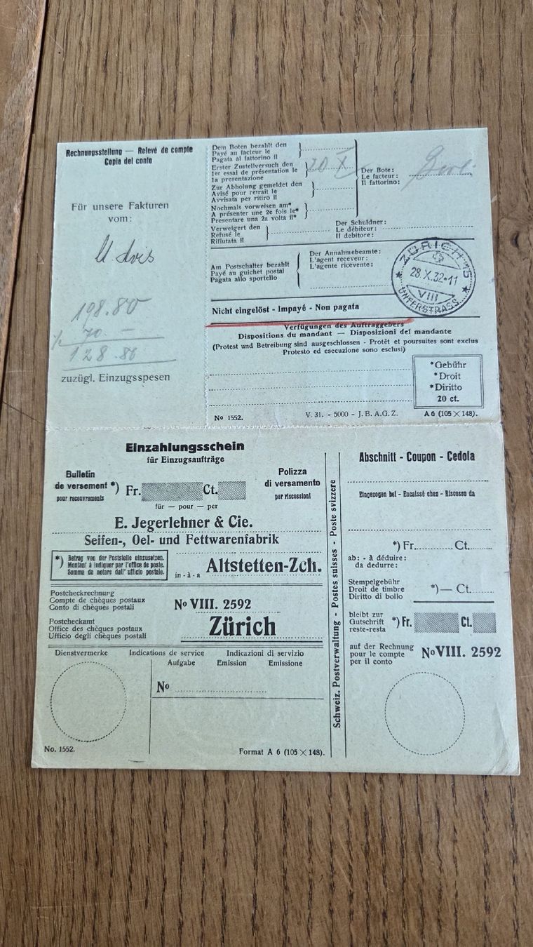 Tutti i francobolli: 1932 Einzugsmandat mit Friedenstauben – Usato da Arni AG venduto da Moth68 1