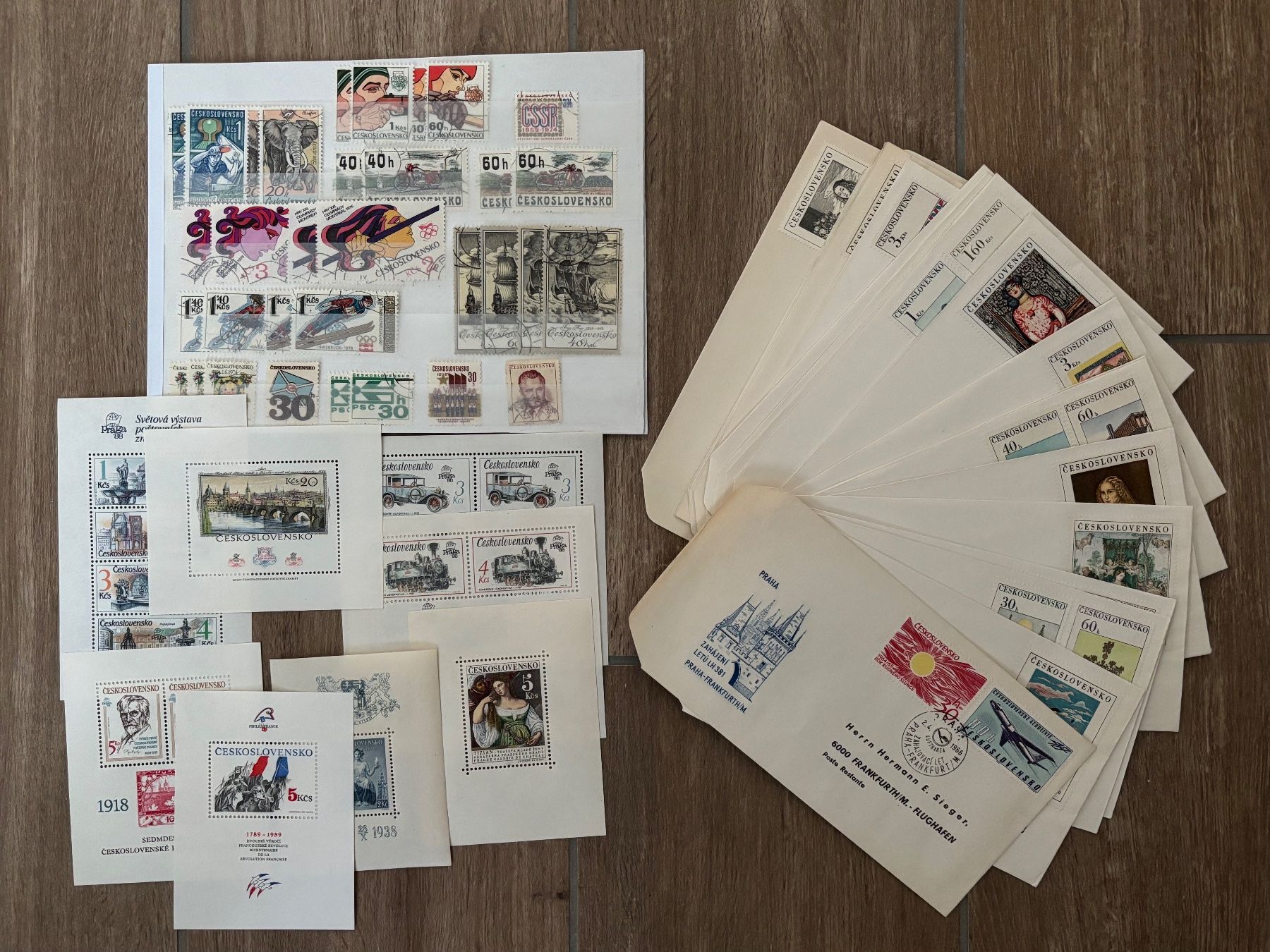 Alle Briefmarken: Kleines Lot. Briefmarken Tschechoslowakei CSSR – Gebraucht aus Esslingen von Danielp