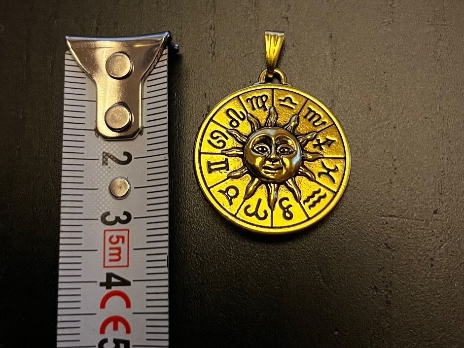 Ciondoli: Amulett/ Anhänger Sonne mit Zodiac – Nuovo (secondo la descrizione) da Gams venduto da Mariawicca 4
