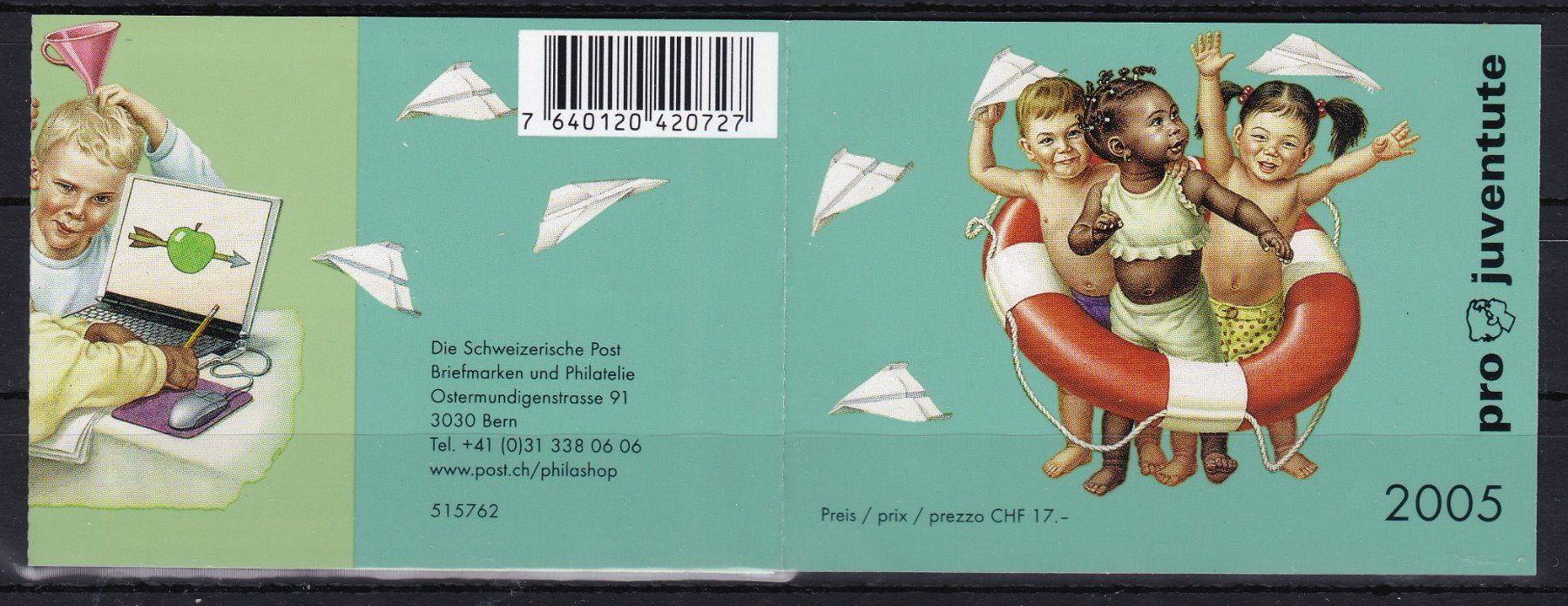 Alle Briefmarken: 2005, PJ, MARKENHEFTCHEN, KINDERRECHTE, ET-GESTEMPELT – Gebraucht aus Oberrieden von Gebirgsstelze
