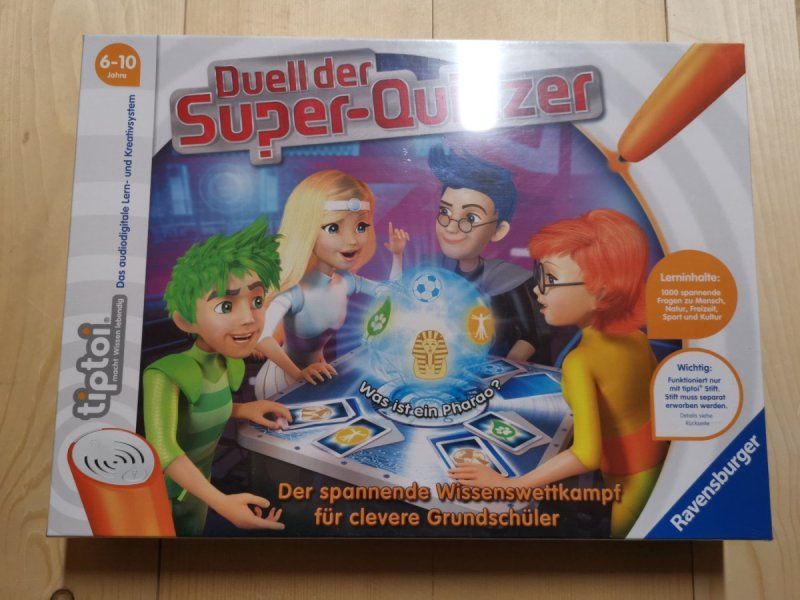 Ravensburger Giochi: Tiptoi Spiel Duell der Super-Quizzer neu – Nuovo e nell'imballaggio originale da Fankhaus (Trub) venduto da sun_7677