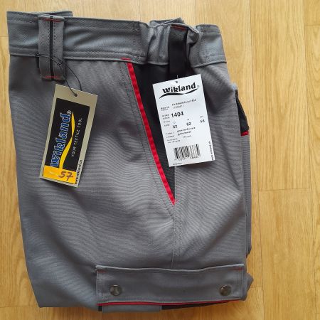 Arbeitshose Wikland NEU, Gr.56, grau schwarz rot, Nr.57