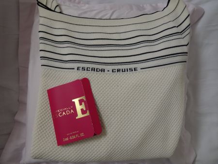 CHIC ORIG ESCADA CRUISE LIGHT SUMMER PULLOVER  - WHITE 38+