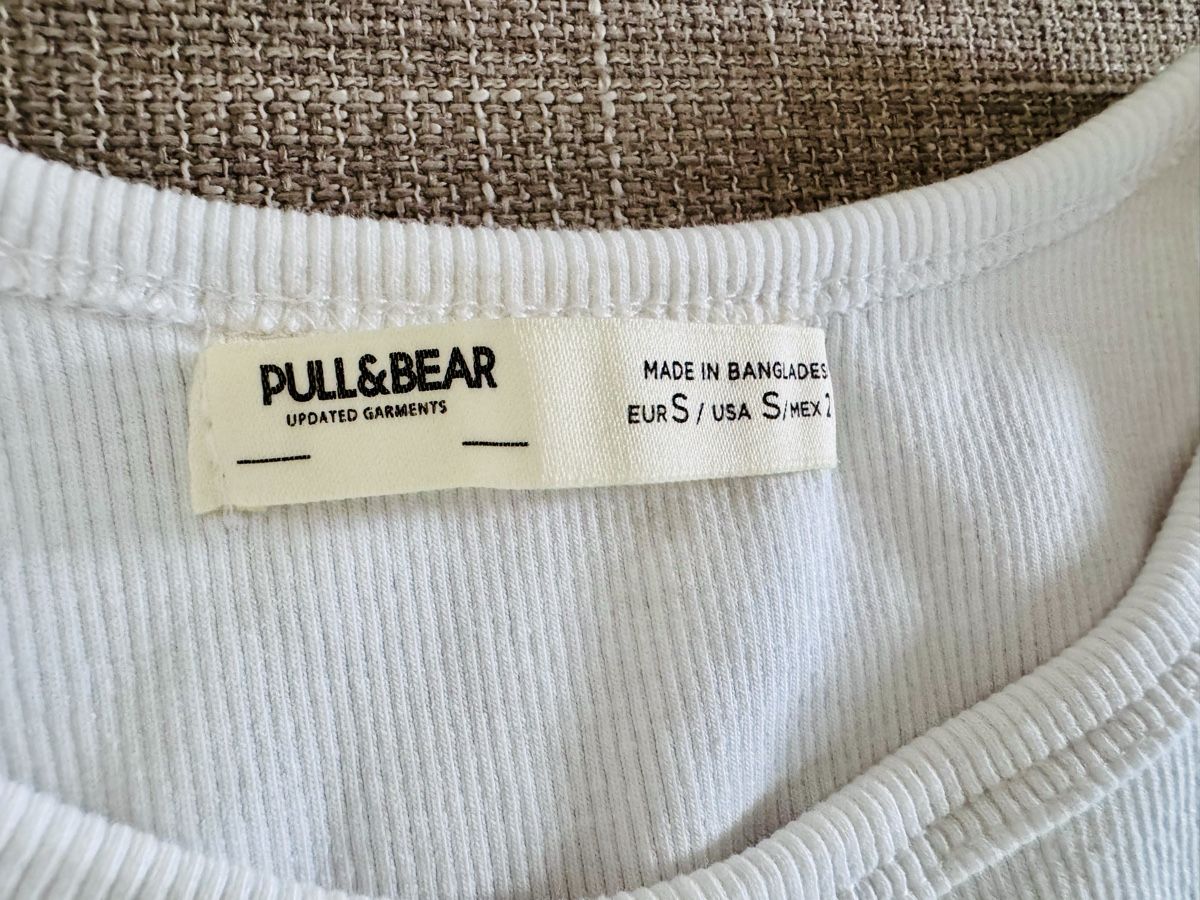 Pull&Bear Tops: Pull&Bear Ripp-Top Weiss GrS neu – Neu und originalverpackt aus Zollikofen von AureusManus 1