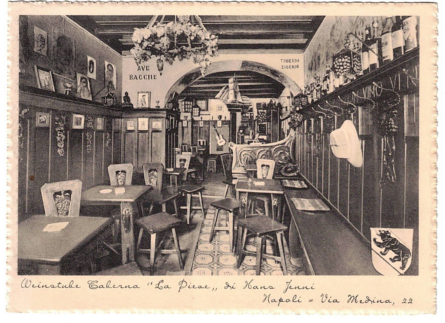 Ansichtskarten: Karte Weinstube Caberna - Bern - 1938 – Gebraucht aus Gossau ZH von granby