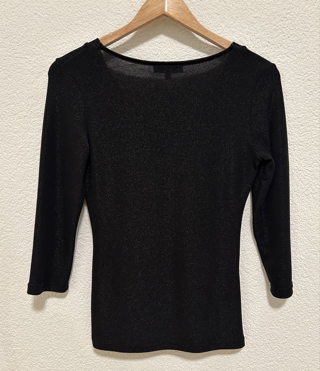 Morgan Pullover & Sweatshirts: Pull noir scintillant à longues manches Morgan XS – Neu (gemäss Beschreibung) aus St-Sulpice VD von med_9mc9 1