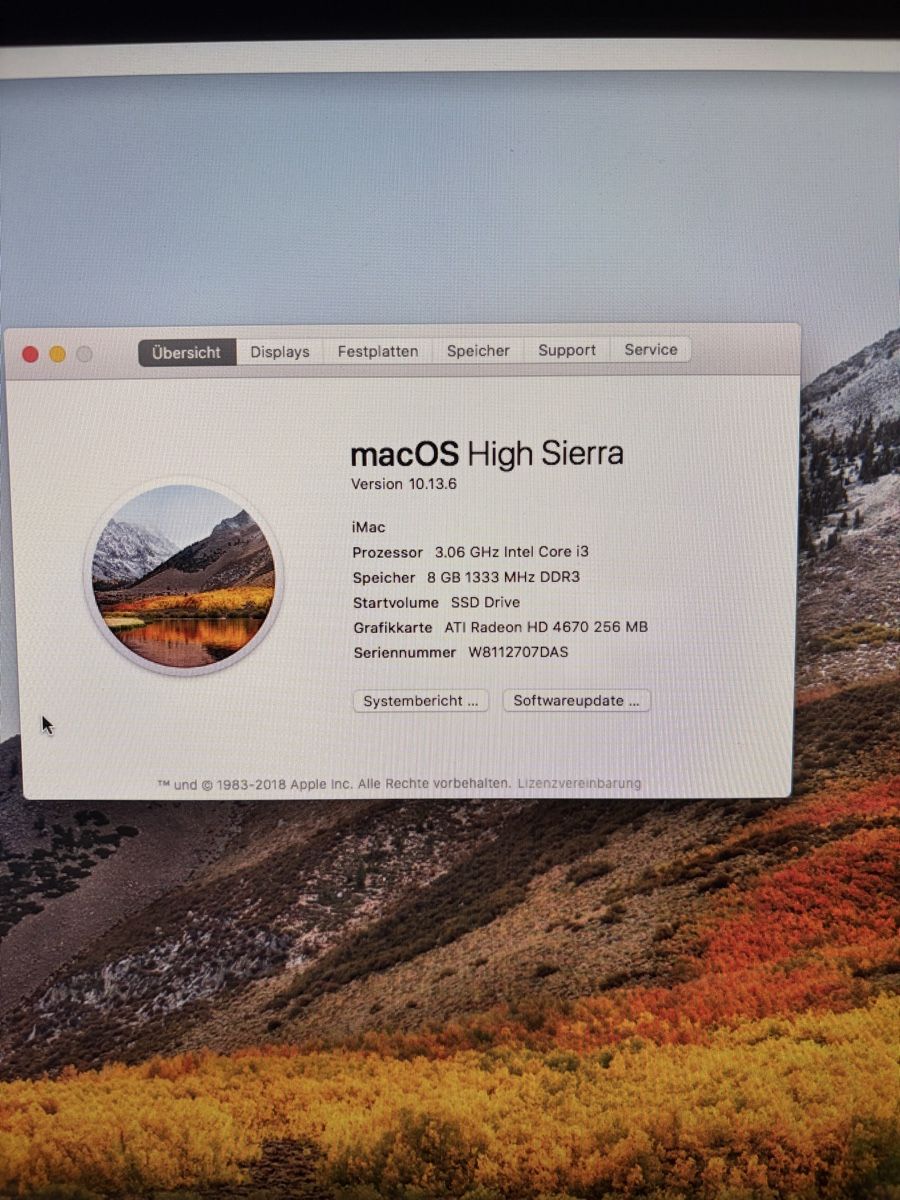 Apple PCs: iMac Mitte 2010 8GB RAM 512GB SSD – Gebraucht aus Basel von Mr.Krabs1990 2