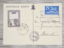 CL22 Carte Postale + Timbre Suisse 1926