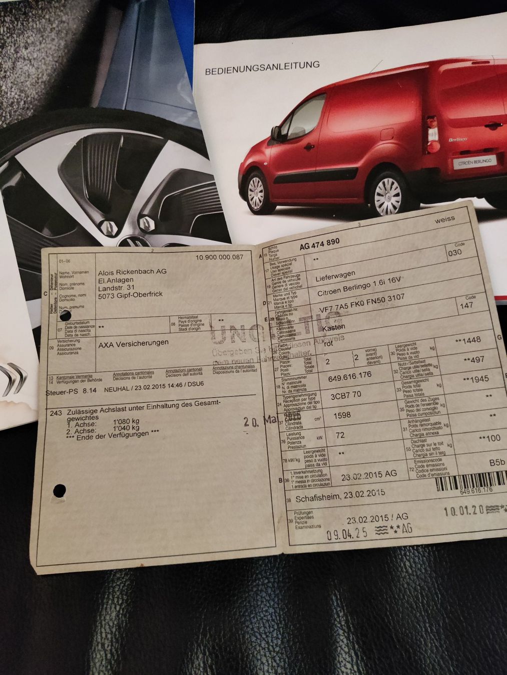 Citroën Veicoli commerciali: Citroen Berlingo 1.6i 16V mit MFK – Usato da St. Gallen venduto da Dr.Numis 8