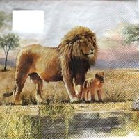 Serviette lions (1270) 2Stk.