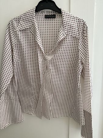 Chemisier Cotelac à carreaux bordeaux, taille 1, été