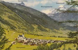 Obergesteln   VS   mit Gerstenhorn & Galenstock   um 1976
