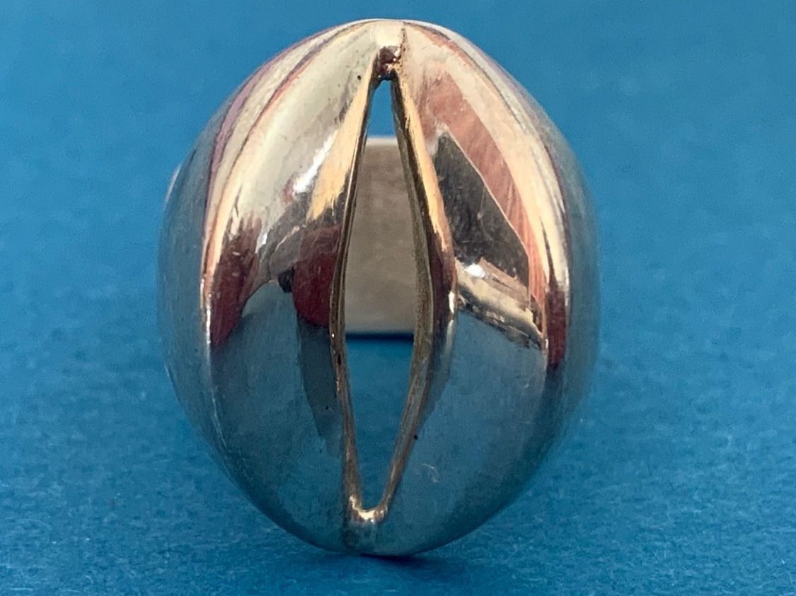 Ringe: Silberring open flower abstrakt (55) – Gebraucht aus Laufen von belleskulptur 1
