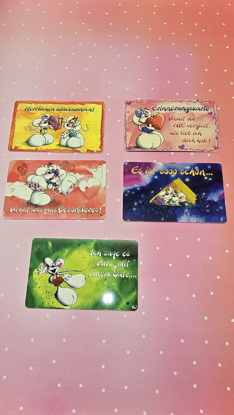 Cartoline: Diddl Mini Karten aus Plastik – Usato da wallisellen venduto da funkelsternchen5