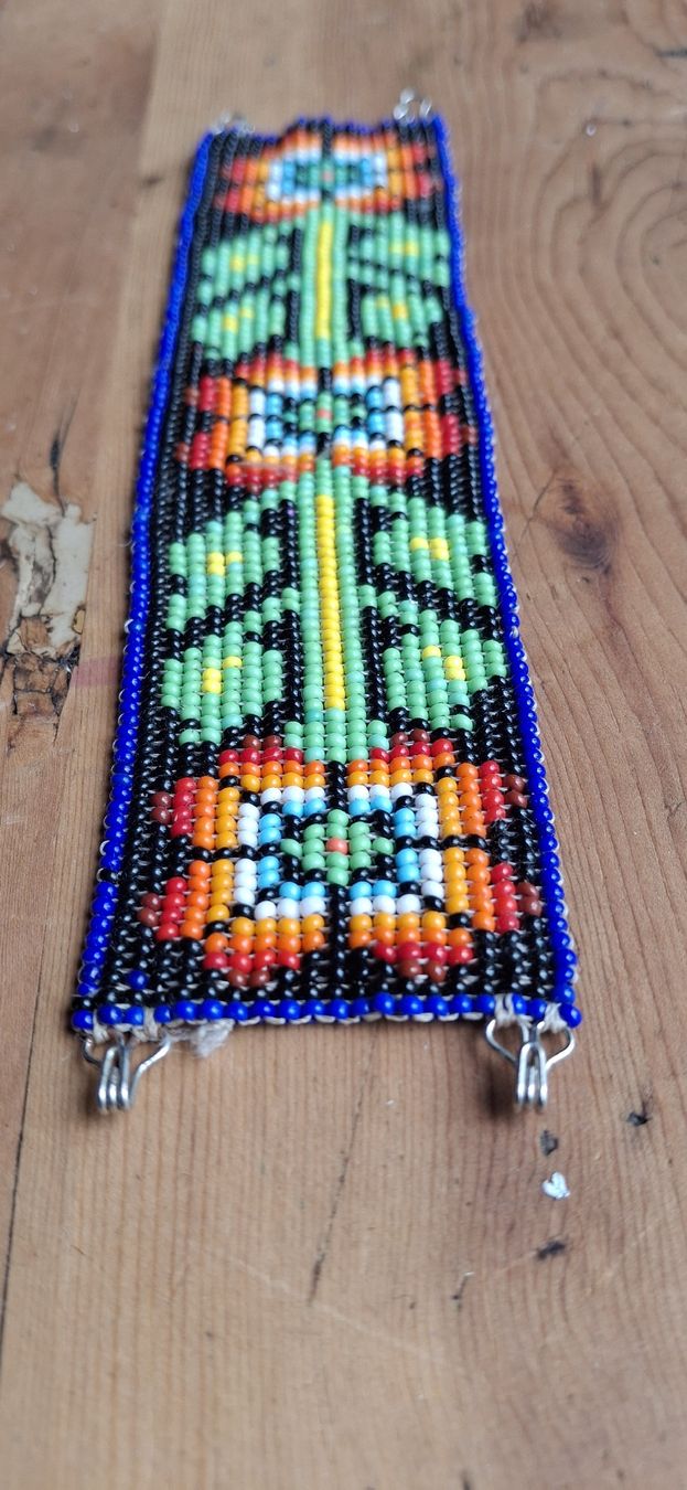 Bracciali & Braccialetti: wunderschönes Armband mit Blumenmuster, huichole – Usato da Brienz BE venduto da mondchatz1 3