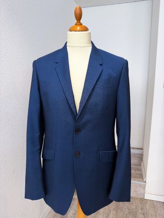 Paul Smith London Anzug Gr. 48/M 38R Blau Wolle Mohair