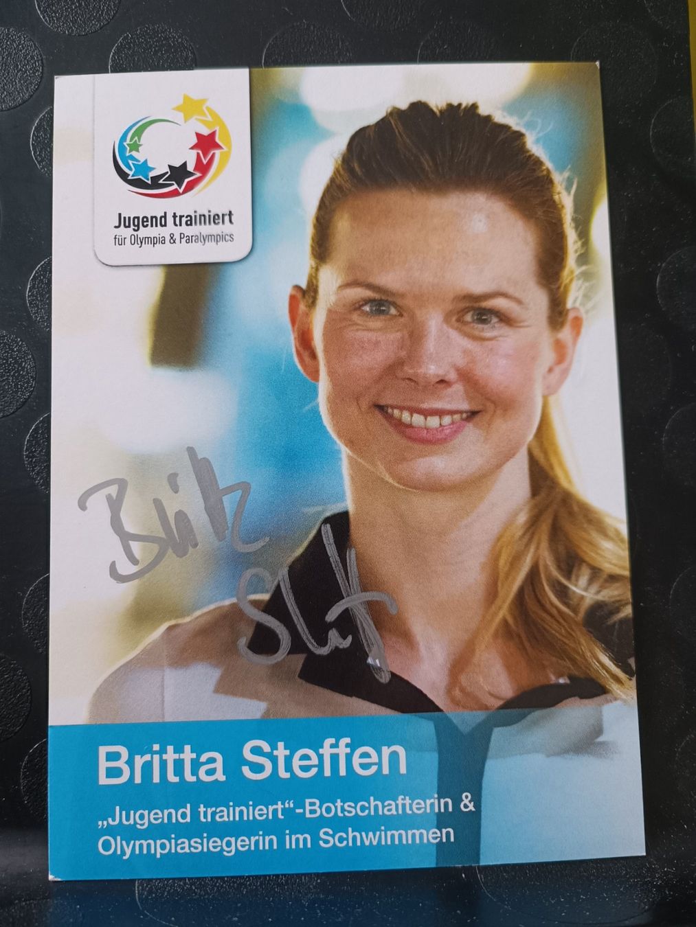 Autografi: Britta Steffen - Olympiasiegerin -  handsigniert – Usato da Menziken venduto da Artographs