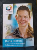 Britta Steffen - Olympiasiegerin -  handsigniert