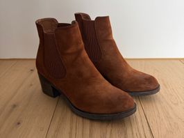 Anna Field Leder Chelsea Boots braun Gr. 38 – wenig getragen