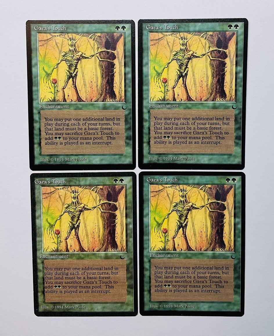 Magic The Gathering Carte collezionabili: Magic The Gathering Gaea's Touch 4x The Dark – Usato da Duggingen venduto da nad_6yzh