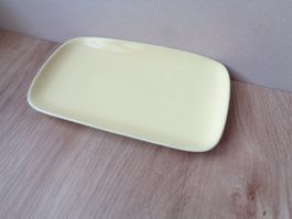 NEUWERTIG RÖSSLER GELB BUTTERPLATTE ORIGINAL 60 ER TOP ZUST.