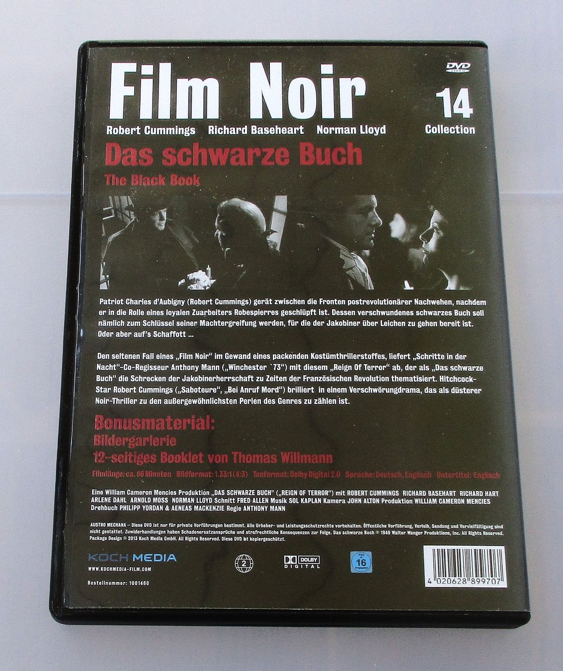 Alle DVDs: DAS SCHWARZE BUCH - Robert Cummings/Anthony Mann – Gebraucht aus Wattwil von Muriel10 1