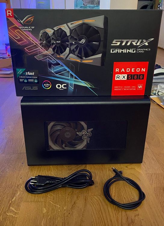 RAZER CORE X inkl ASUS ROG Strix Gaming RX580 ab 1.- (Gebraucht) in ...