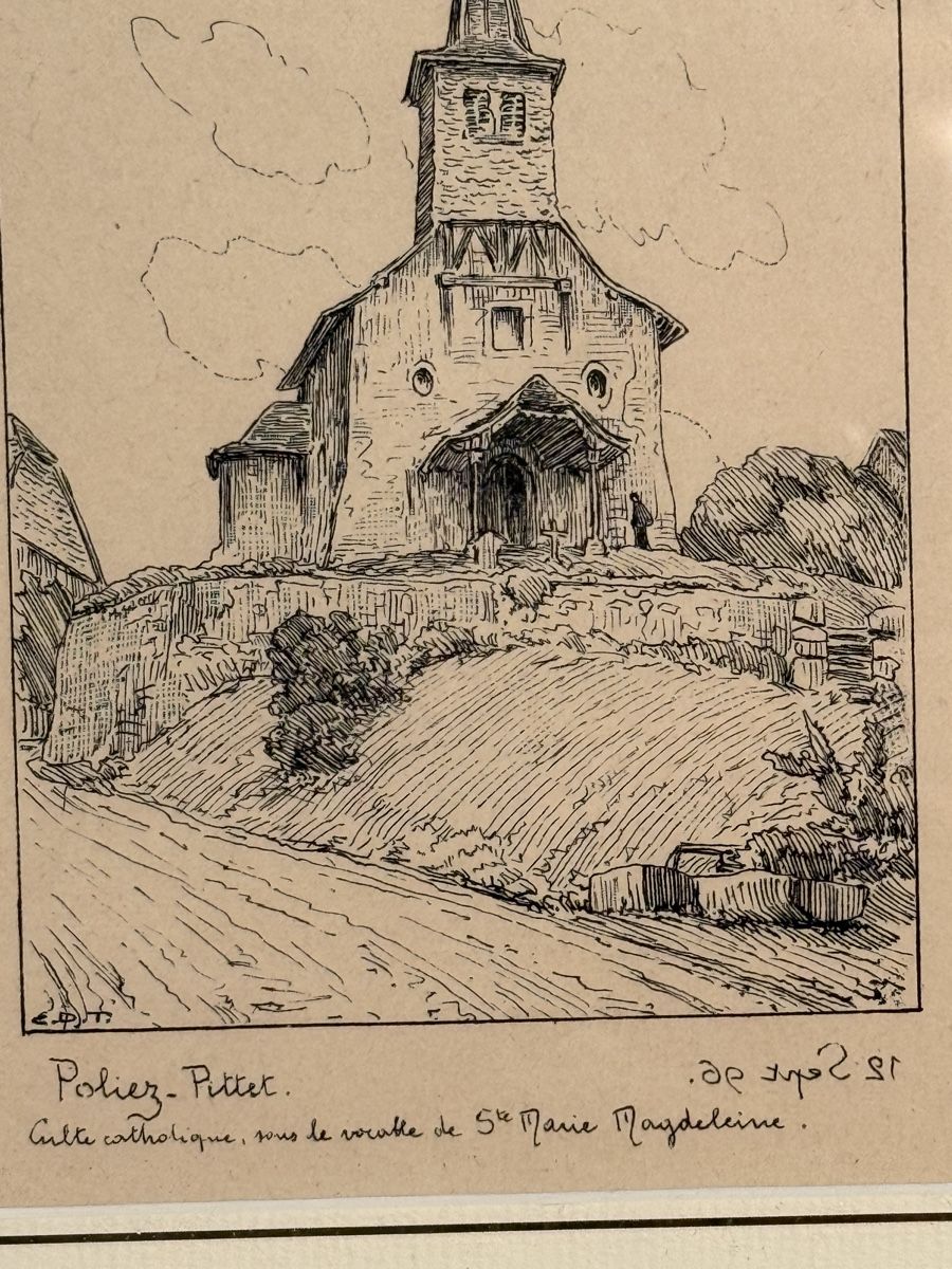 Incisioni: Gravure de TURRIAN  Emile David 1896 – Usato da Lausanne venduto da artnouveau04 1
