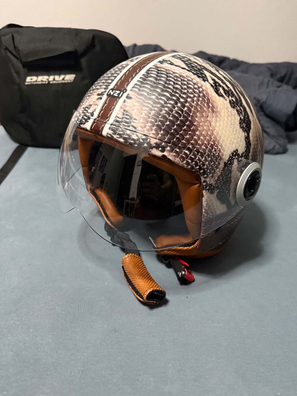 Helme & Visiere: NZI Jethelm Motorradhelm Python Design inkl. Helmtasche – Gebraucht aus Glarus von dean94 1