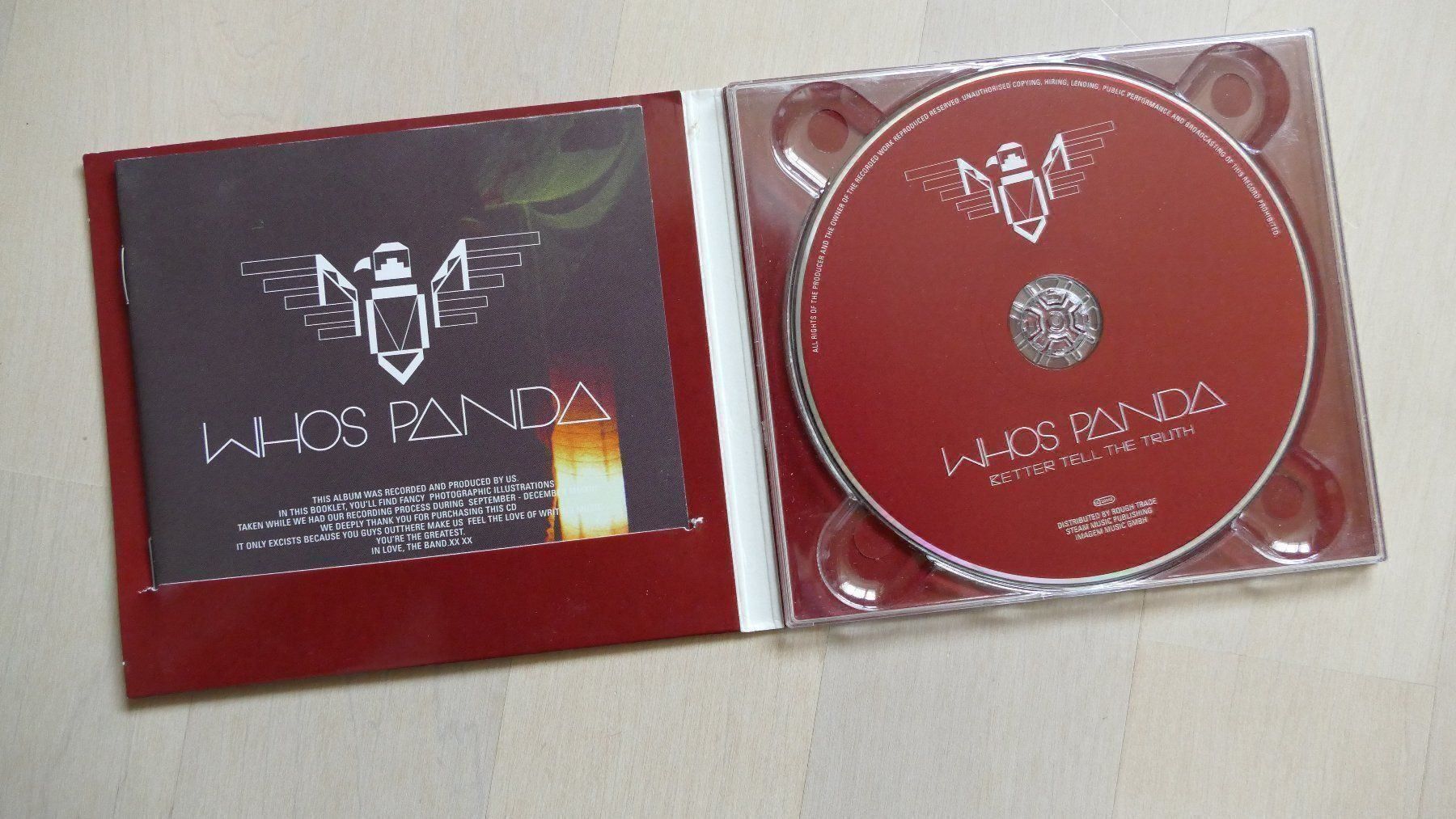 CD: WHOS PANDA - BETTER TELL THE TRUTH CD – Usato da ESCHENBACH SG venduto da MAKULU04 2