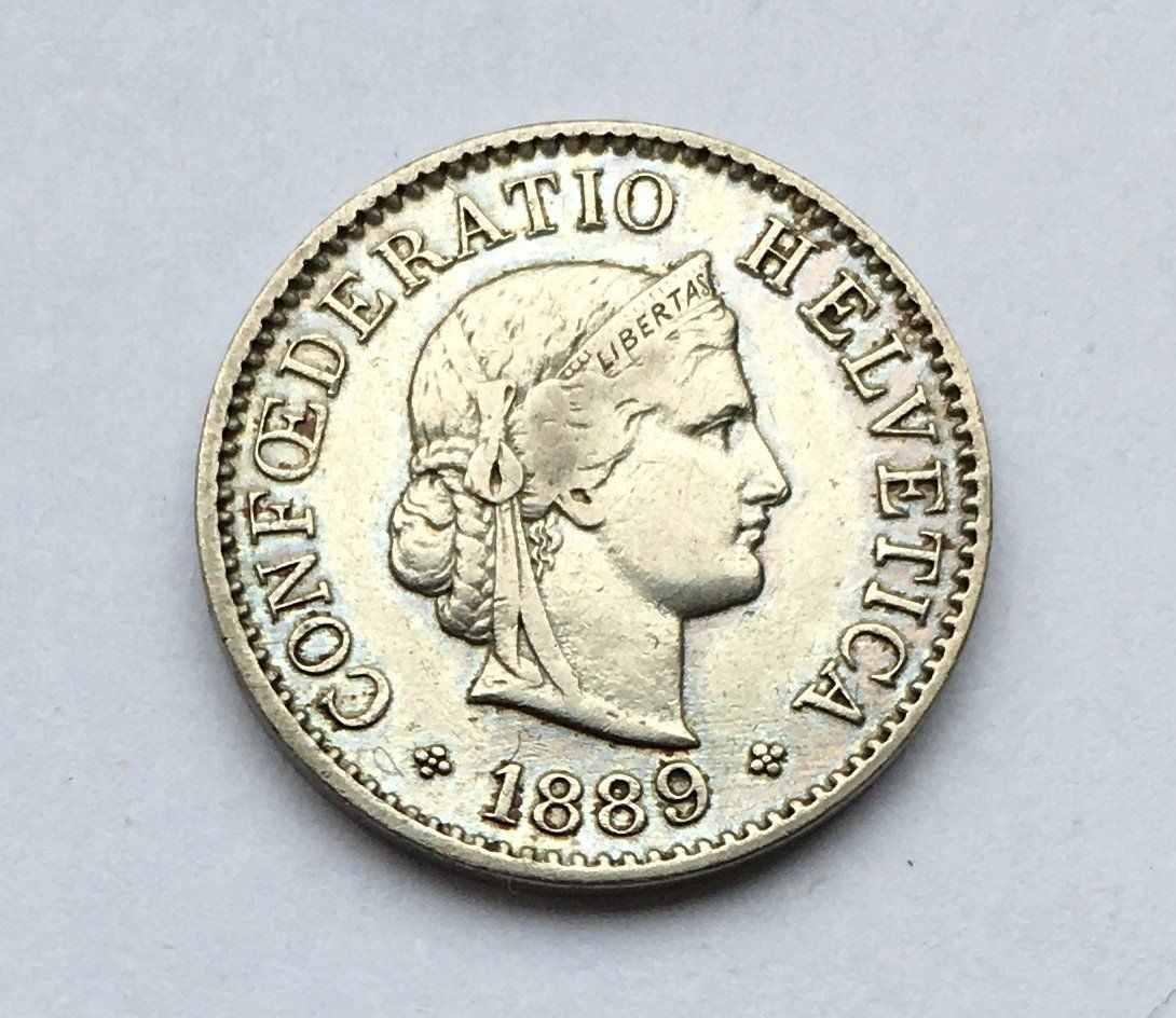 Tutti le monete: 1889 5 Rappen ss-vz – Usato da Kirchberg SG venduto da Zenhad69