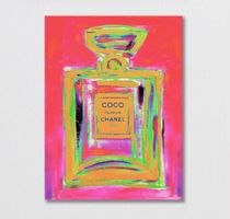 Chanel Urban Pop Art Kunst Pink Rot Bild Perfume Fashion