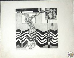 Engel der Vernichtung, Litho von Helmut Stephan Diedrich